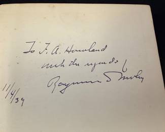 After Seven Years by Raymond Moley, First Edition Inscribed
