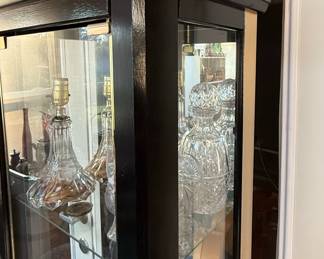 Pulaski Style Black Curio Cabinet