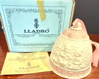 Lladro 1987 1st Annual Christmas Bell Ornament