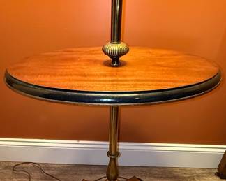 Mid Century Floor Lamp with Table