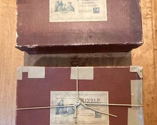 Vintage Swedish P&B Wooden Jigsaw Puzzles
