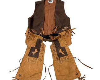 Youth Western Style Costume Vest and Chaps