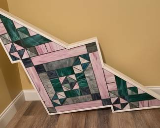 Stained Glass Style Geometric Panel