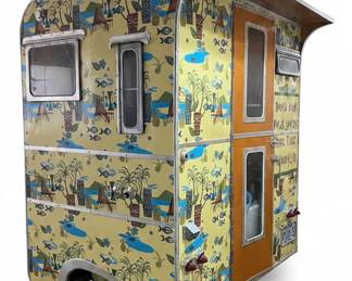 Custom Tiki Style Travel Trailer