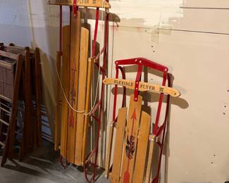 Vintage Flexible Flyer III Sleds