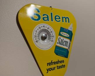 Vintage Salem "Menthol Fresh" Advertising Thermometer Sign