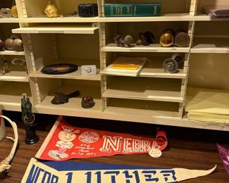 Vintage 1971 Nebraska Cornhuskers vs. Luther College Football Pennant