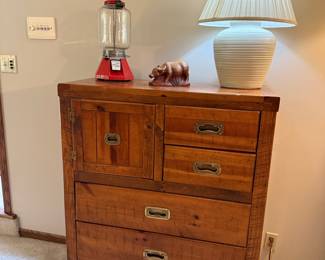 Campaign Style Gentleman's Chest by Dixie Furniture