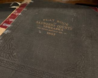 1907 Plat Book of Saunders County, Nebraska