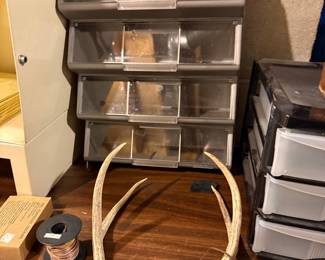Vintage Multi-Drawer Parts Organizer Cabinet