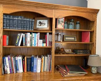 Traditional Solid Oak Arched-Top Bookcase