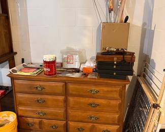 Thomasville Six-Drawer Dresser with Brass Bail Pulls