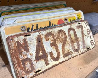1918 North Dakota License Plate
