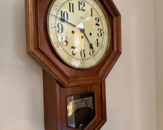 Ridgeway 341-020 Regulator Wall Clock with Franz Hermle Movement