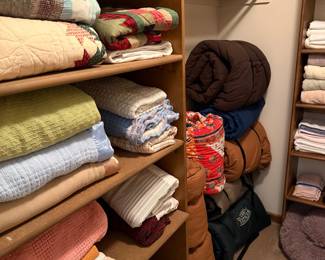 Collection of Vintage Quilts and Bedding