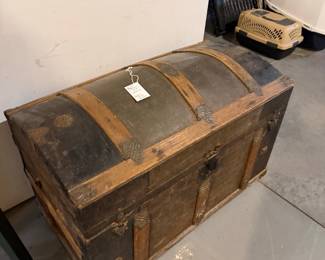 Victorian-Era Dome Top Steamer Trunk