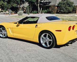 2005 Chevrolet Corvette C6 Convertible 73,238 miles • Velocity Yellow with a Cashmere convertible top and matching leather interior, this garage-kept Corvette is the kind of car people notice before you ever start the engine.  Chevrolet’s legendary 6.0L LS2 V8 with 400 horsepower.  Loaded with features: • 6.0L LS2 V8 with 400 horsepower • Automatic transmission • Factory navigation touchscreen • Bose premium audio system • Dual-zone automatic climate control • Keyless access and push-button start with 2 keys  • Chrome Corvette wheels • Michelin tires • Cashmere electric convertible top • Crystal-clear headlights • Only 73,238 miles • Garage kept • CleanTexas title  $23,500