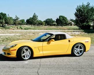 2005 Chevrolet Corvette C6 Convertible 73,238 miles • Velocity Yellow with a Cashmere convertible top and matching leather interior, this garage-kept Corvette is the kind of car people notice before you ever start the engine.  Chevrolet’s legendary 6.0L LS2 V8 with 400 horsepower.  Loaded with features: • 6.0L LS2 V8 with 400 horsepower • Automatic transmission • Factory navigation touchscreen • Bose premium audio system • Dual-zone automatic climate control • Keyless access and push-button start with 2 keys  • Chrome Corvette wheels • Michelin tires • Cashmere electric convertible top • Crystal-clear headlights • Only 73,238 miles • Garage kept • CleanTexas title  $23,500
