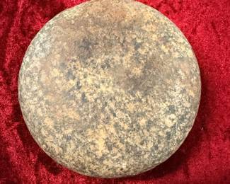 Stone game disc from pre-Columbia times trans Mississippi Valley