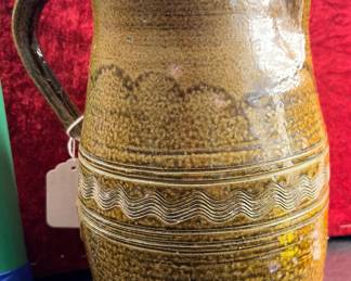 Bobby Gaither folk Art pottery, pitcher Alabama