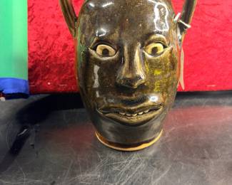 Anita Meaders North George Folk Art face jug