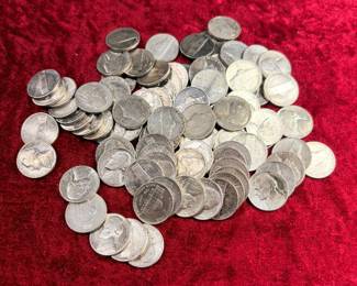 Silver nickels from World War II