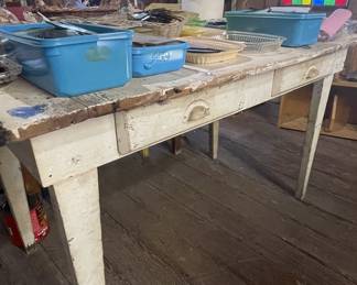Primitive work table