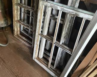 Old window frames