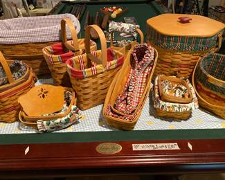 Longaberger and Williams Sonoma baskets