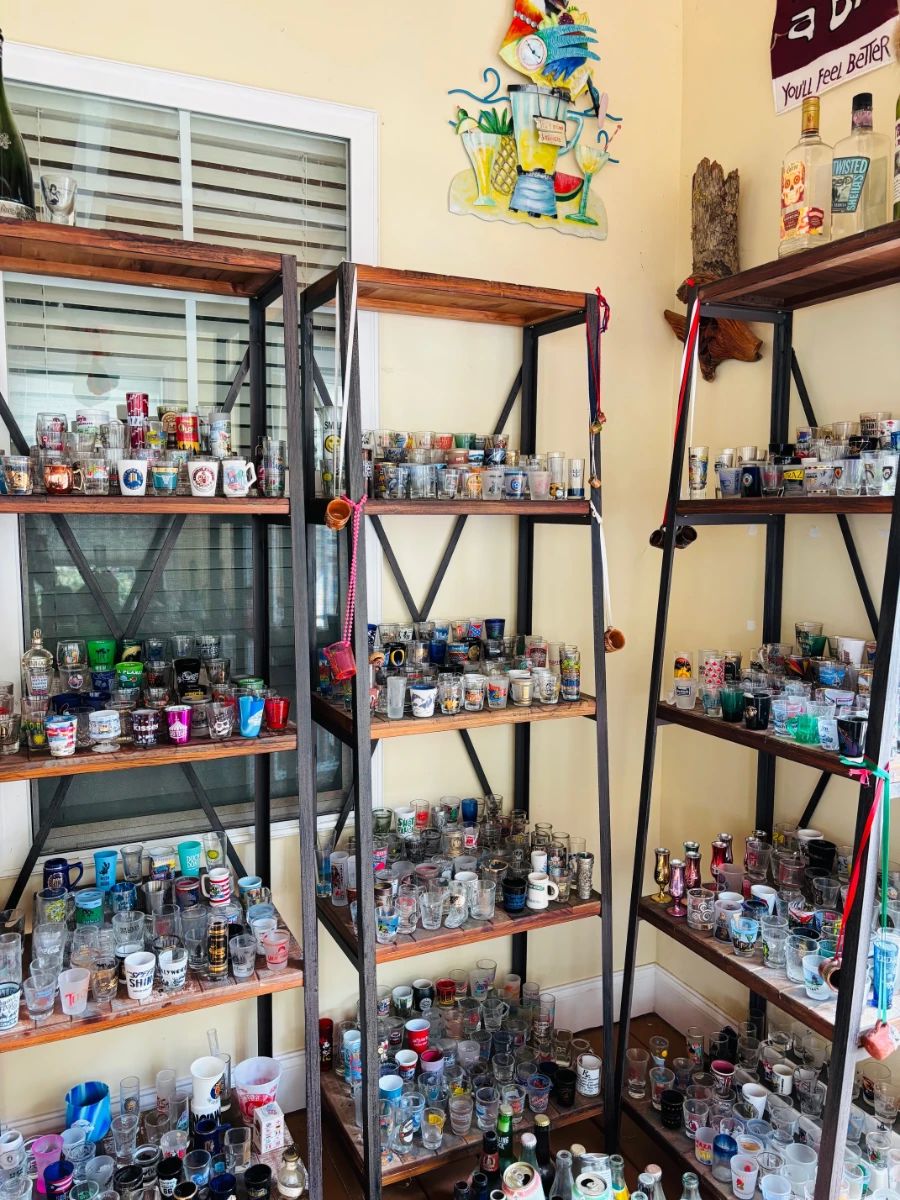 Hundreds of Shot Glasses