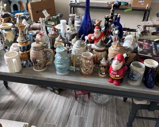Decanters, Dinning Table, Mugs