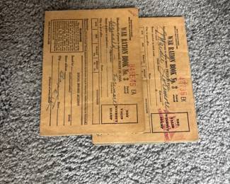 WWII War Ration Book