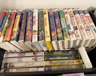 Tons of VHS and DVDs