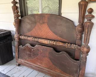 Lovely old wood bed
