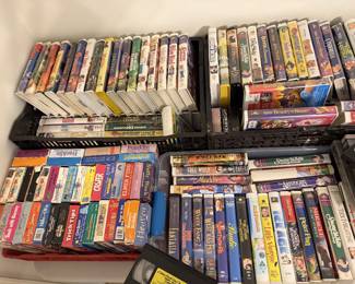 Tons of VHS and DVDs