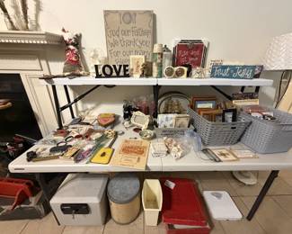 Vintage items, frames, signs (oops! safe is no longer for sale)