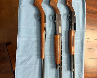 Glenfield 22LR, Winchester Model 1200 12 gauge, chambered rifle made in USA
