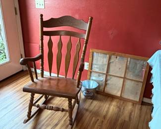 rocker, frame, beer bucket
