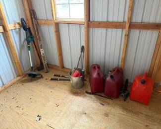 gas cans. weed eater