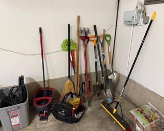 Great collection of yard tools