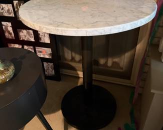 Marble top cafe table