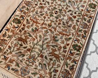 Tree of Life wool pile rug from India runner