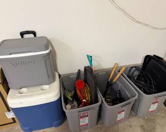 Coolers , tools & extension cords