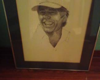 Lee Trevino portrait by Paul Milosivich