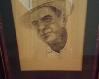 Sam Snead portrait by Paul Milosivich
