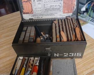 Vintage printer set
