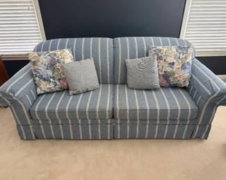 Striped Flexsteel Couch (would be so perfect for a beach house or cottage)