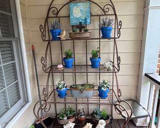 Iron Bakers Rack (Outdoor plant stand)