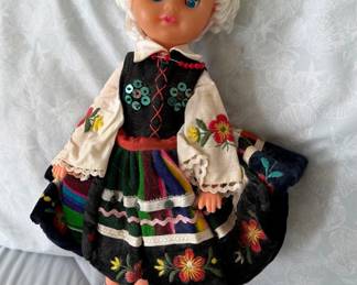Vintage Polish Folk Costume Doll - Krakow Region