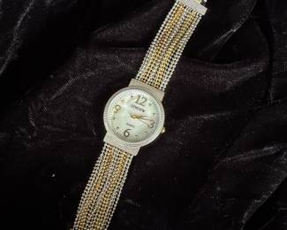 Chico's Women's Quartz Watch with Multi-Tone Chain Bracelet